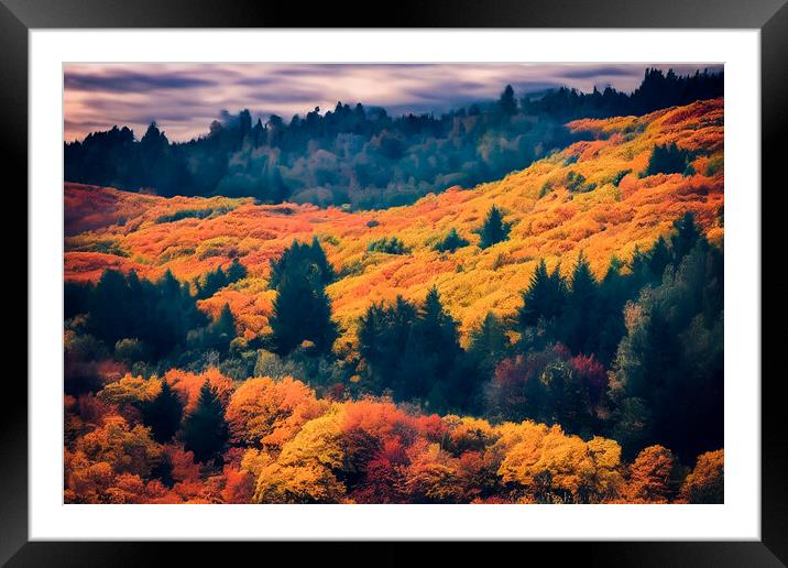 The Autumn Forest  Framed Mounted Print by Adam Kelly