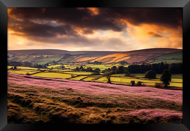 Dark Clouds Over The Yorkshire Dales Framed Print by Adam Kelly