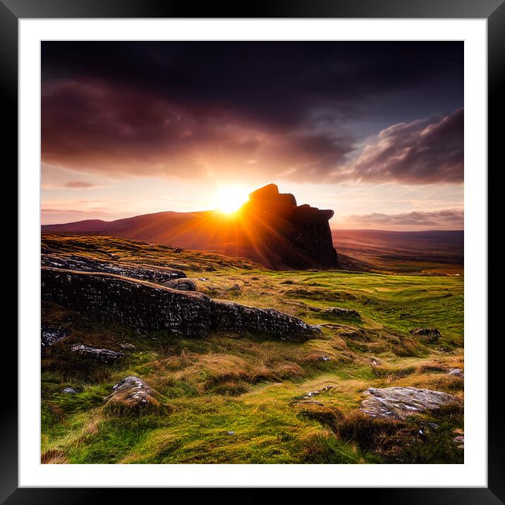 Scotland at Sun Set Framed Mounted Print by Adam Kelly
