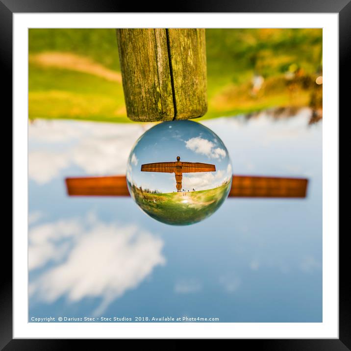 The Angel of the North. Framed Mounted Print by Dariusz Stec - Stec Studios