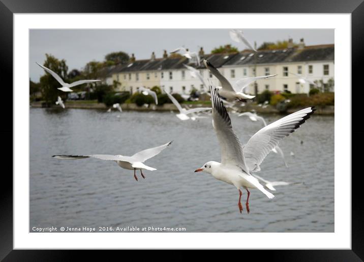 The flyover Framed Mounted Print by Jenna Hope