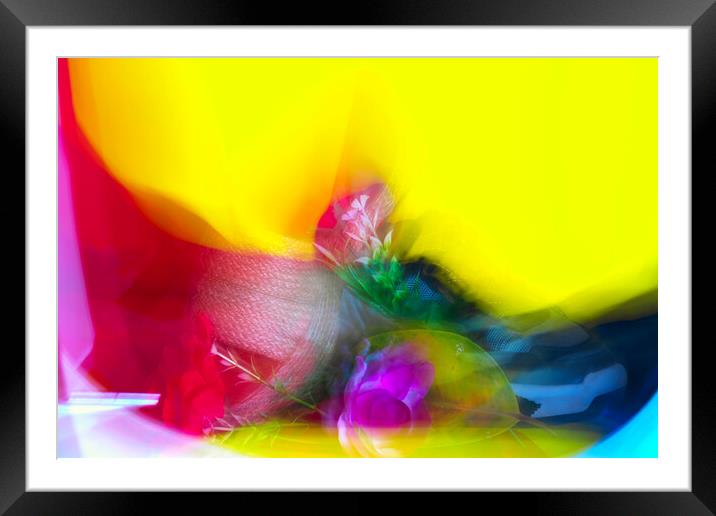 Abstract still life on a yellow background Framed Mounted Print by Jose Manuel Espigares Garc