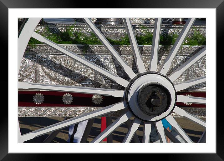 Carriage wheel Framed Mounted Print by Jose Manuel Espigares Garc