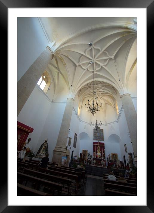 Interior of the parish church of Setenil Framed Mounted Print by Jose Manuel Espigares Garc