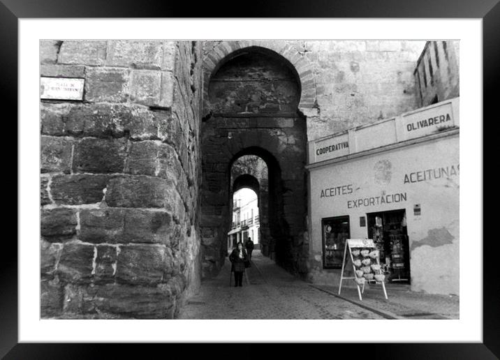 A lomographic walk in the street of Carmona Framed Mounted Print by Jose Manuel Espigares Garc