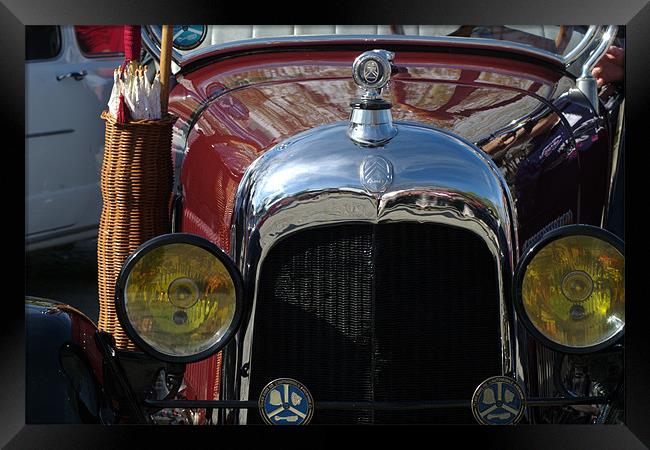 Detail of a vintage car 3 Framed Print by Jose Manuel Espigares Garc