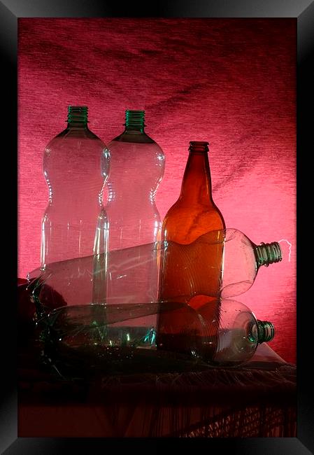 Bottles 2 Framed Print by Jose Manuel Espigares Garc