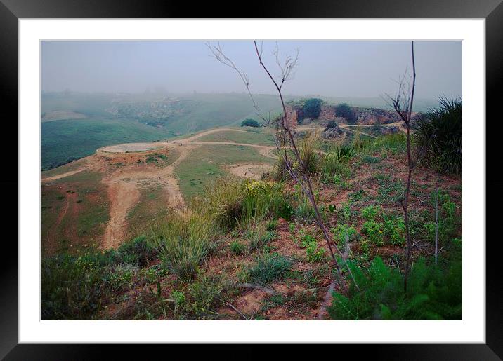 Landscpe near Carmona 2 Framed Mounted Print by Jose Manuel Espigares Garc