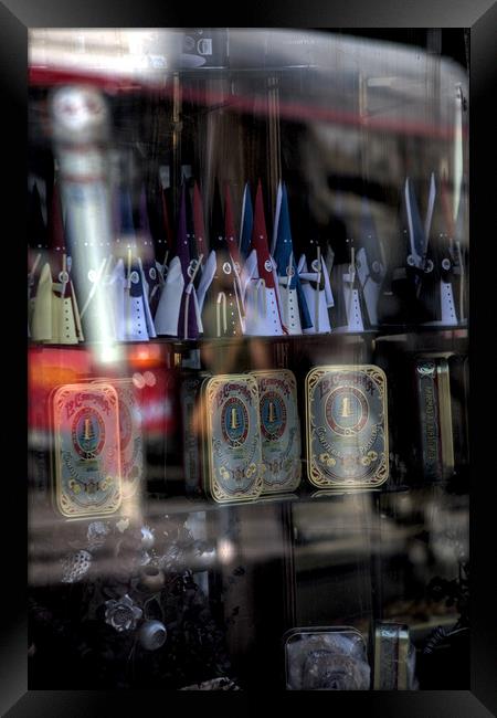 These are reflections on a shop window together wi Framed Print by Jose Manuel Espigares Garc