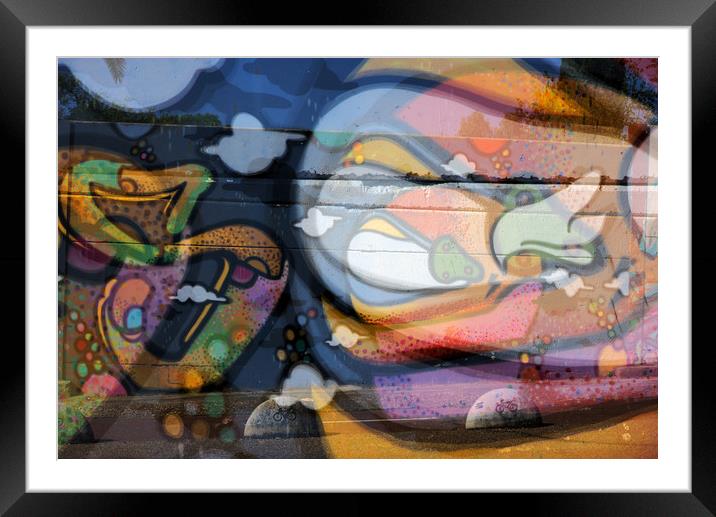 Graffiti are very frequent in our town and cities. Framed Mounted Print by Jose Manuel Espigares Garc