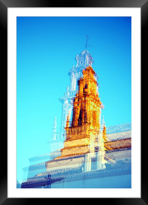 Towoer of the Parish church of Santiago Framed Mounted Print by Jose Manuel Espigares Garc