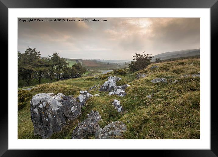 Hazy Day On Brecon.  Framed Mounted Print by Pete Holyoak