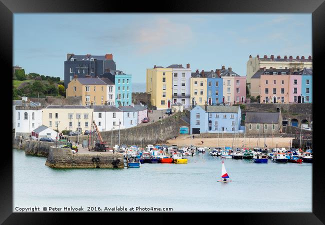 Tenby Harbour Framed Print by Pete Holyoak
