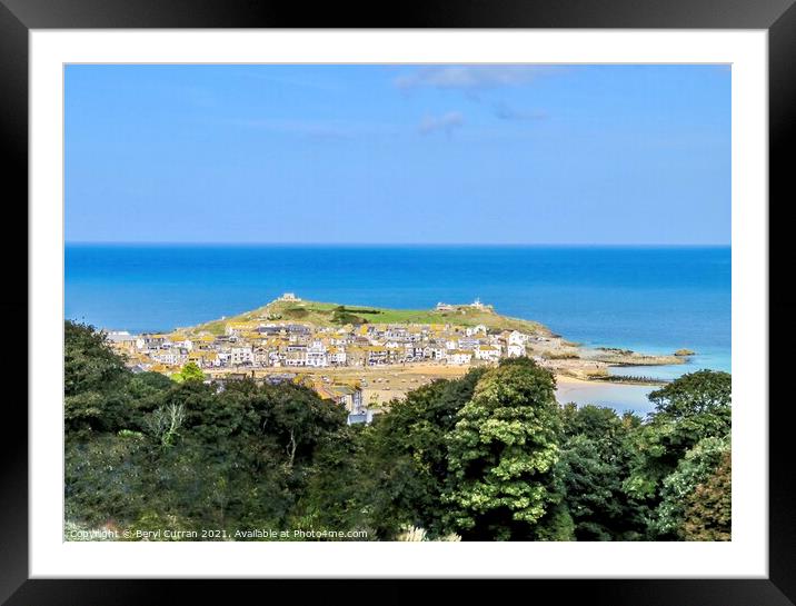 Majestic St Ives G7 Summit View Framed Mounted Print by Beryl Curran