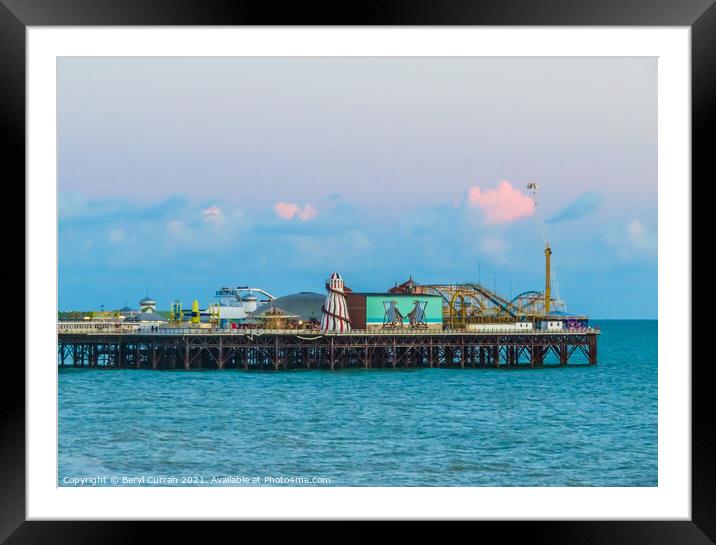End of the pier Brighton  Framed Mounted Print by Beryl Curran