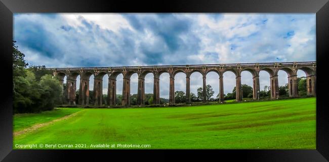 Majestic Ouse Valley Viaduct Framed Print by Beryl Curran