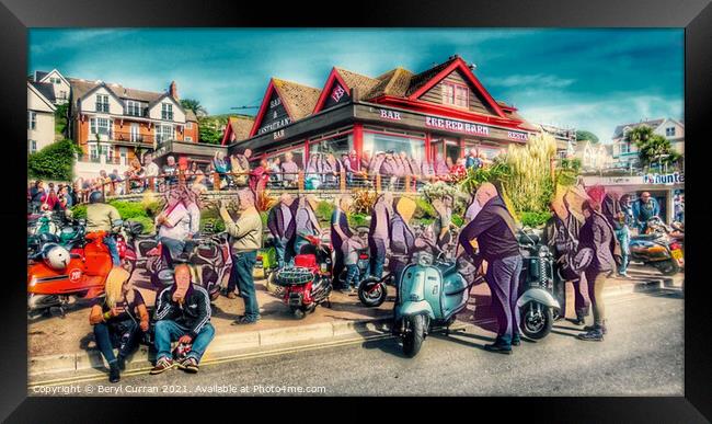 Postride Refreshments Framed Print by Beryl Curran