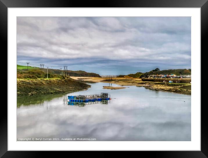 Captivating Hayle Harbour Framed Mounted Print by Beryl Curran