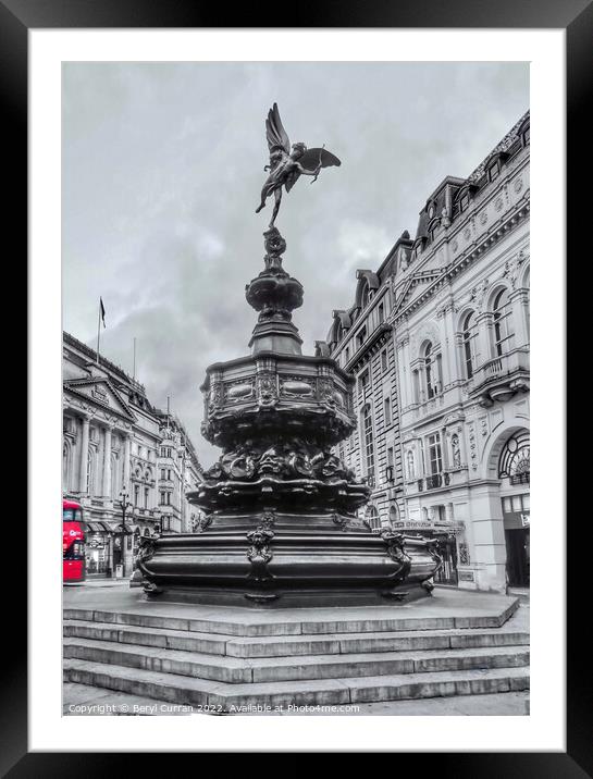 Loves Arrow at Piccadilly Framed Mounted Print by Beryl Curran