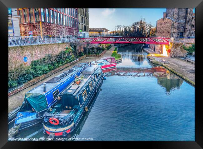 Serene Canal Living Framed Print by Beryl Curran