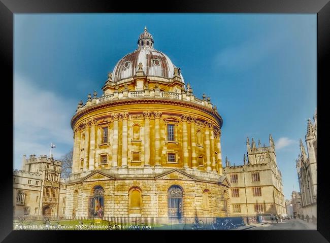 The Iconic Radcliffe Camera Building Framed Print by Beryl Curran