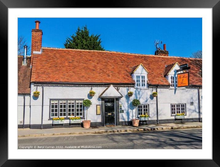 A Culinary Kingdom in a Pub Framed Mounted Print by Beryl Curran