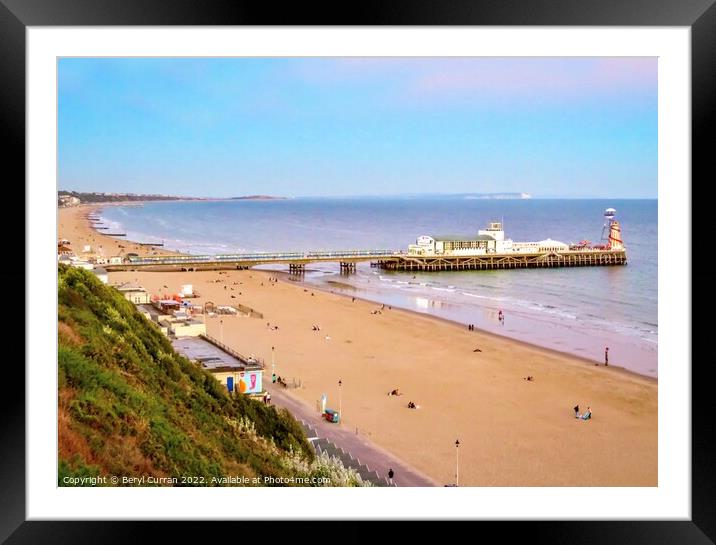 Majestic view of Bournemouth Pier Framed Mounted Print by Beryl Curran