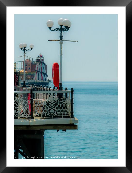 Seaside Thrills at Brighton Pier Framed Mounted Print by Beryl Curran