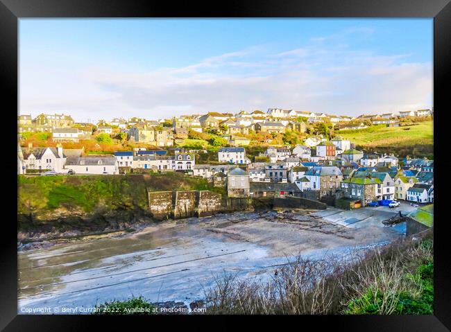 Seaside Serenity at Port Isaac  Framed Print by Beryl Curran