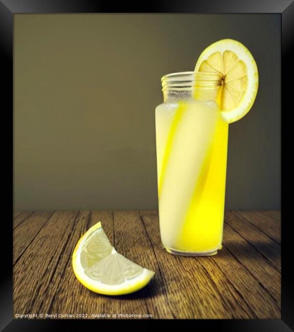 Zesty Lemonade Delight Framed Print by Beryl Curran