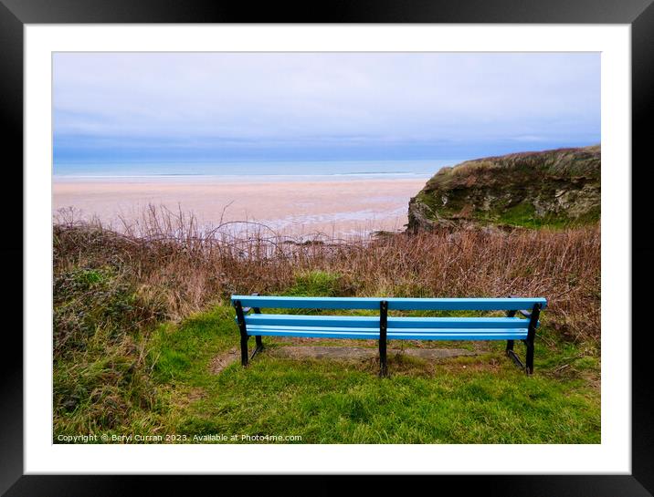 Breathtaking Hayle Beach View Framed Mounted Print by Beryl Curran