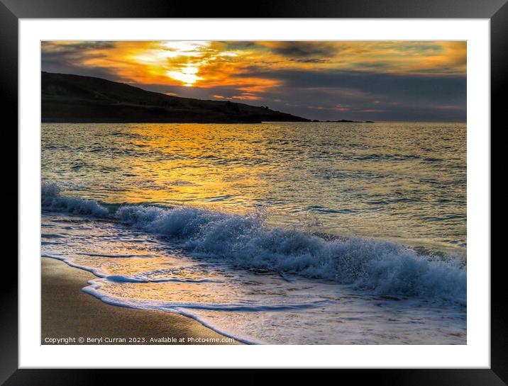 Golden Hour Glory Framed Mounted Print by Beryl Curran