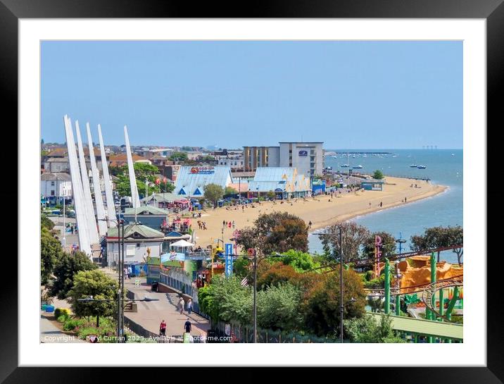 Southend on Sea  Framed Mounted Print by Beryl Curran