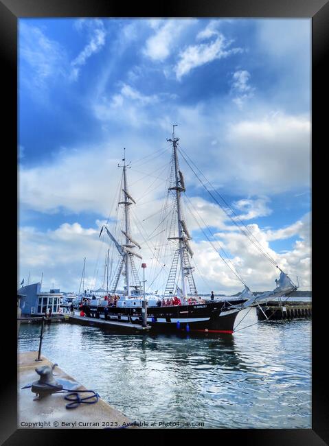 TS Royalist  Framed Print by Beryl Curran