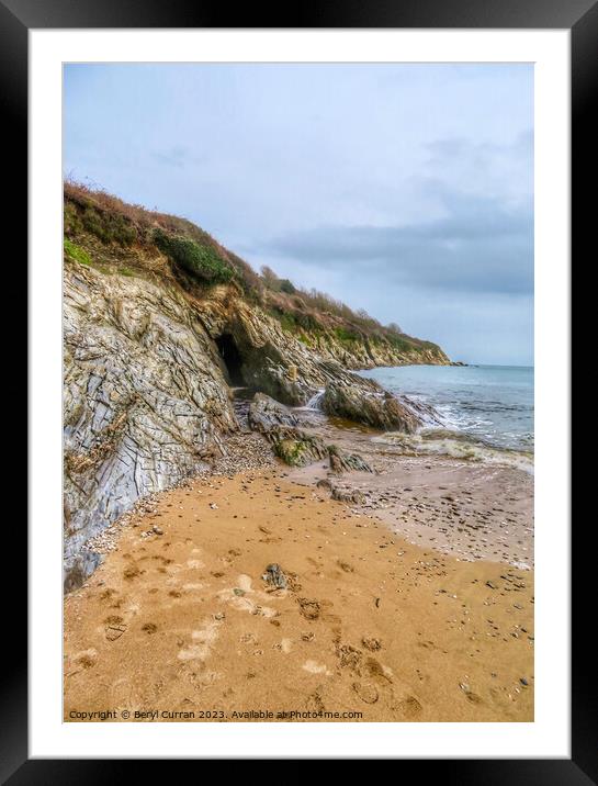 Cornwalls Rugged Coastline  Framed Mounted Print by Beryl Curran