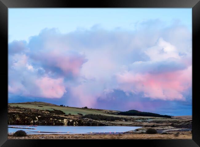 Morning clouds over Bodmin Moor Framed Print by Beryl Curran