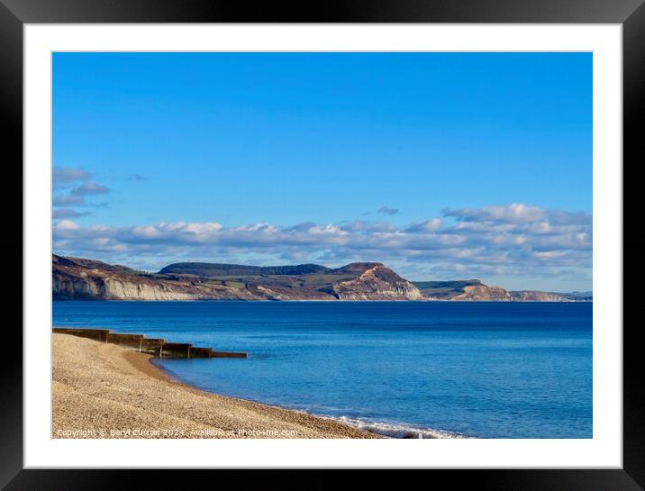 Jurassic Coast Framed Mounted Print by Beryl Curran