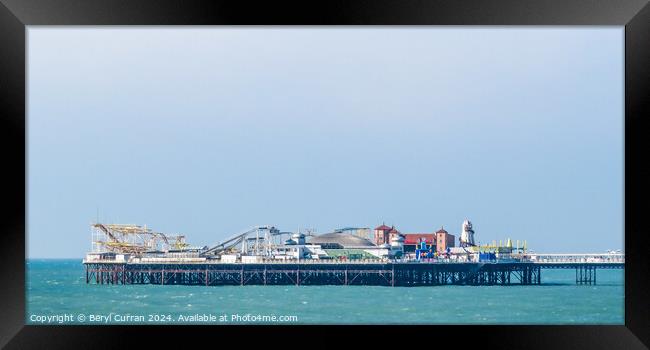 End of the Pier Brighton  Framed Print by Beryl Curran