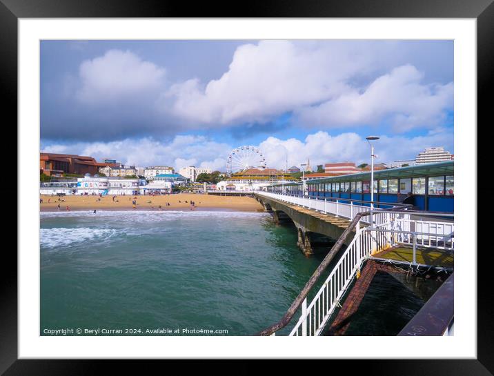 Bournemouth Pier Framed Mounted Print by Beryl Curran