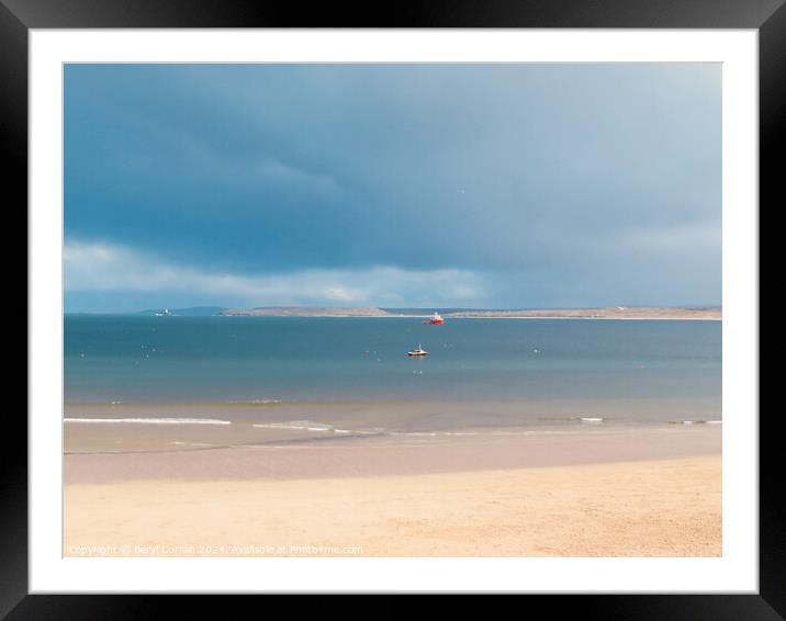 St Ives to Hayle  Framed Mounted Print by Beryl Curran