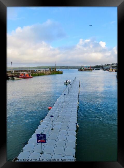 Padstow Cornwall Framed Print by Beryl Curran