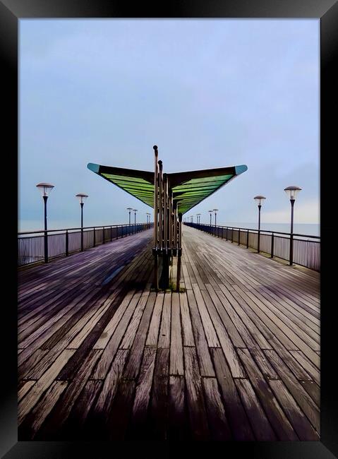 Boscombe Pier Framed Print by Beryl Curran