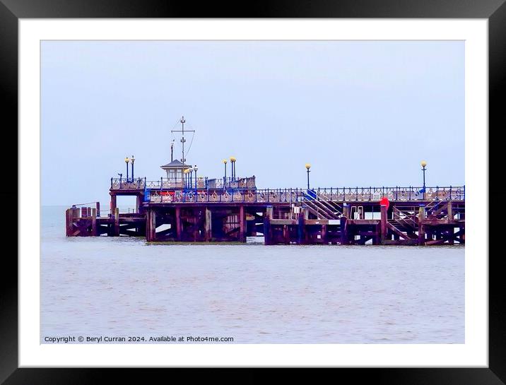 Swanage Pier Framed Mounted Print by Beryl Curran