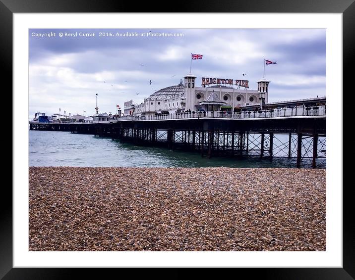 Majestic Brighton Pier Framed Mounted Print by Beryl Curran