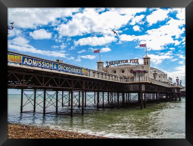 A Seaside Wonderland Brighton. Framed Print by Beryl Curran