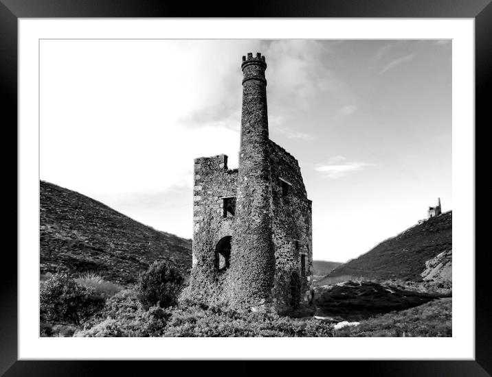 Majestic Wheal Ellen Framed Mounted Print by Beryl Curran