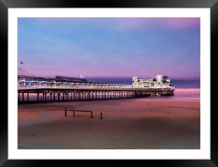 Majestic Sunset Over the Grand Pier Framed Mounted Print by Beryl Curran