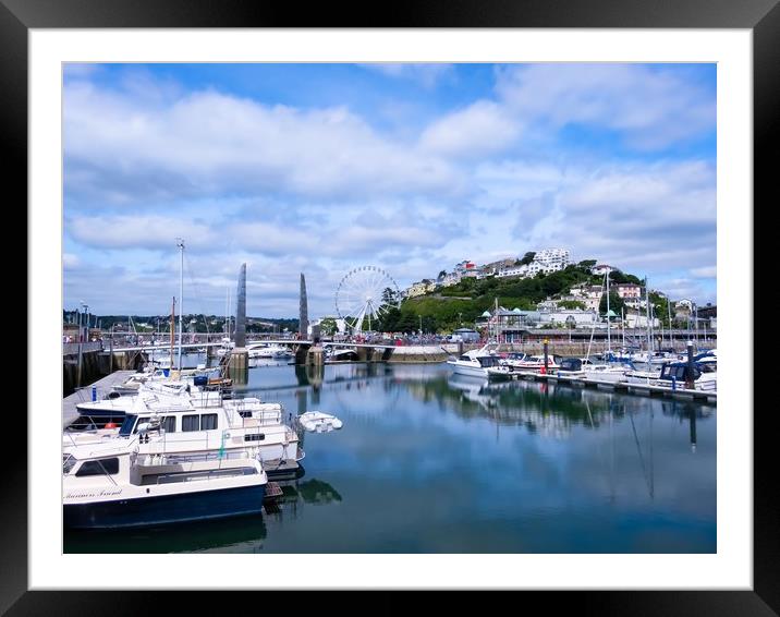 Magnificent Torquay Harbour Framed Mounted Print by Beryl Curran