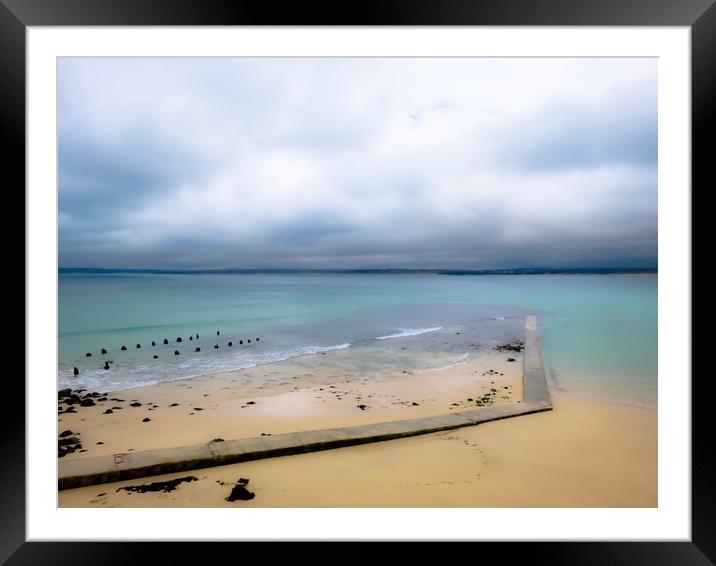 Majestic St Ives Bay Framed Mounted Print by Beryl Curran