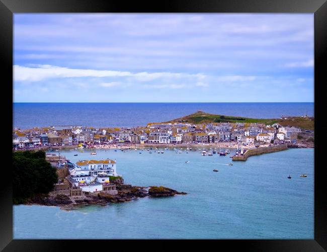 The Enchanting Charm of St Ives Framed Print by Beryl Curran